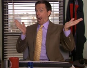 Andy Bernard as manager